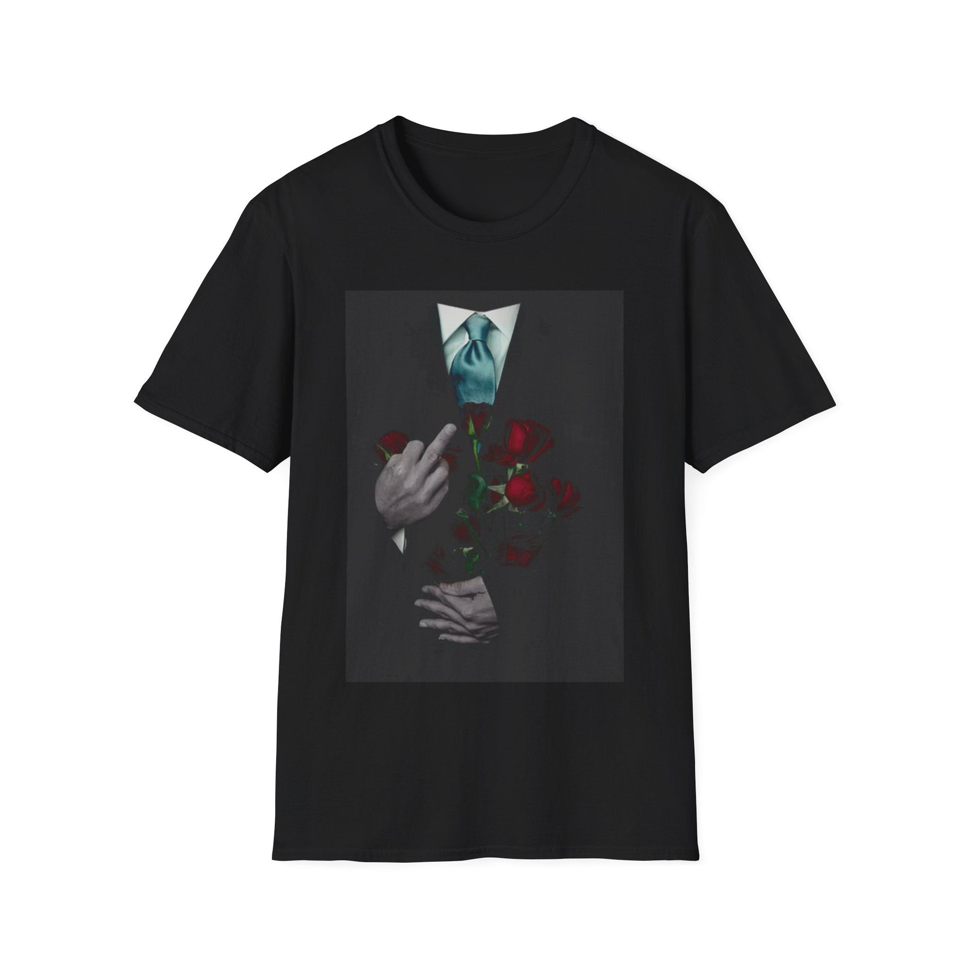 Black Eminem TDOSS Casket T-shirt with rose and casket photo panel print