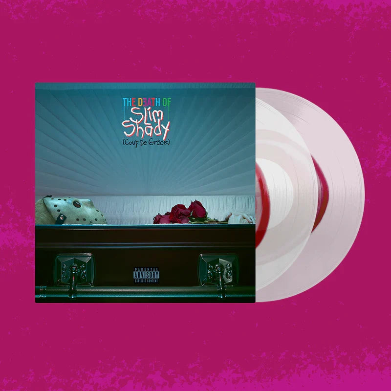 Eminem The Death of Slim Shady Coup de Grace blood stain clear vinyl with alternate cover