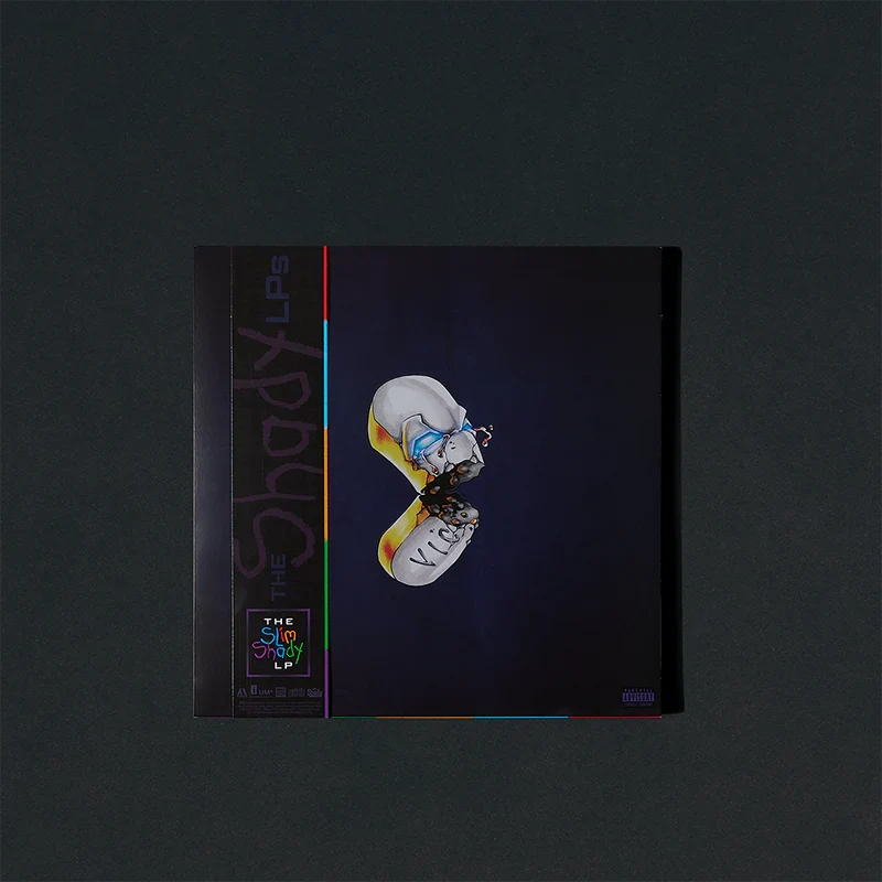 The Shady LPs Eminem box set sleeve showing the Coup de Grace cover through the window