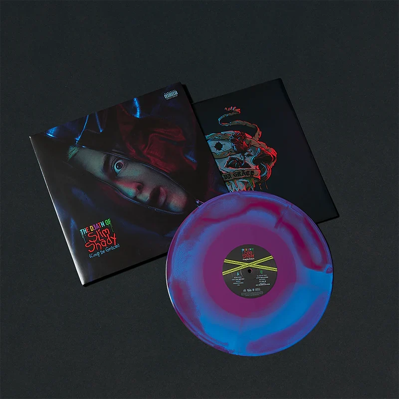 The Shady LPs Eminem box set with album sleeves and coloured vinyl record