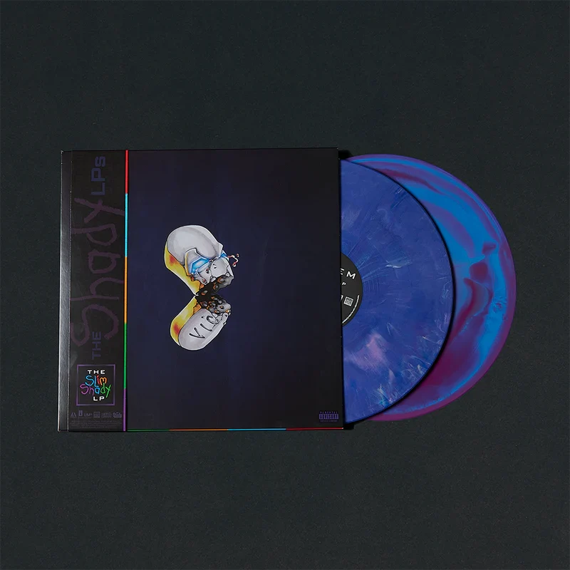 The Shady LPs Eminem vinyl box set with sleeve and blue coloured record