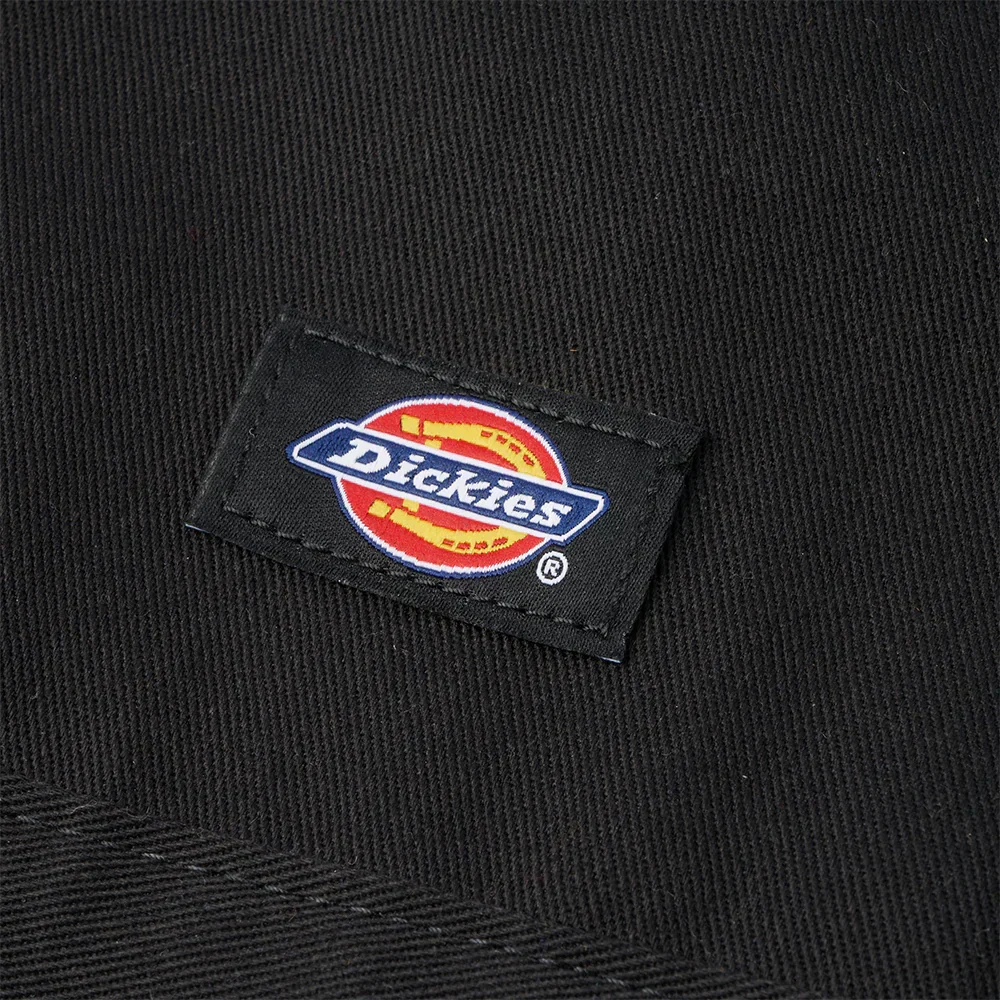 Dickies woven label close-up on the black Eminem 8 Mile New Detroit Stamping jacket