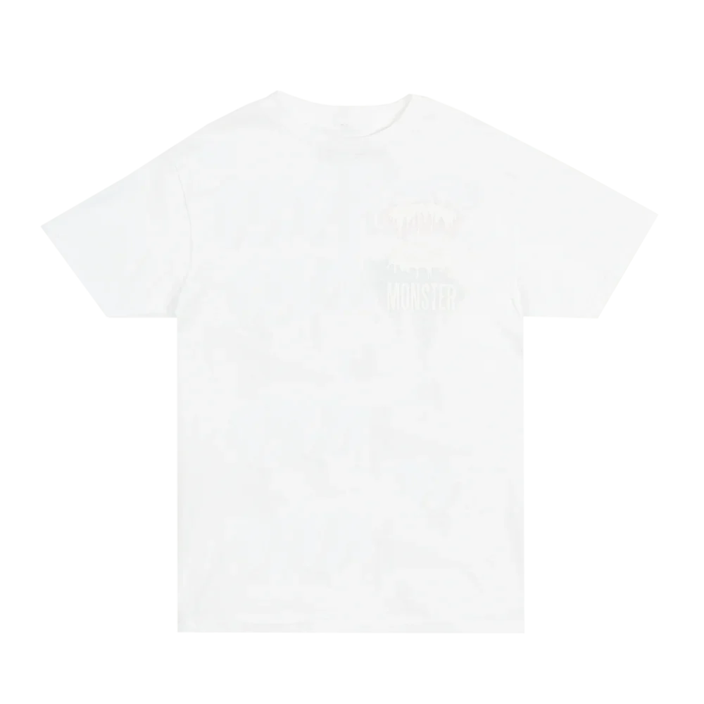 Back of the plain white Eminem Monster Teeth Grin T-shirt